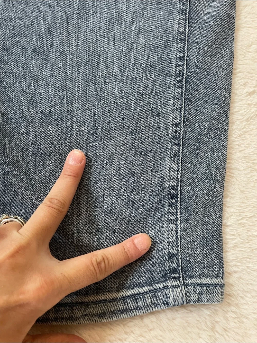 Eileen Fisher Cotton Stretch Denim Lantern Jean Classic Indigo Size XL Comfort - Picture 9 of 10